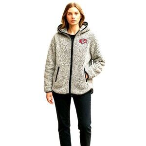 San Francisco 49ers Jacket Womens Large Sherpa Fleece NFL Football Team Apparel